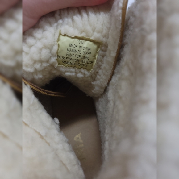 MIA MAYLINN Winter Leather Boots  KHAKI BROWN 10 - Picture 7 of 7